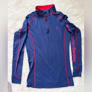 Tredstep Ireland Navy and Red 1/4 Zip Pullover